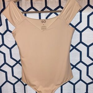 SO Women's Beige Bodysuit